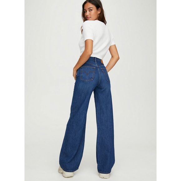 Levi's Ribcage Wide Leg Jean in High Times - Picture 2 of 10